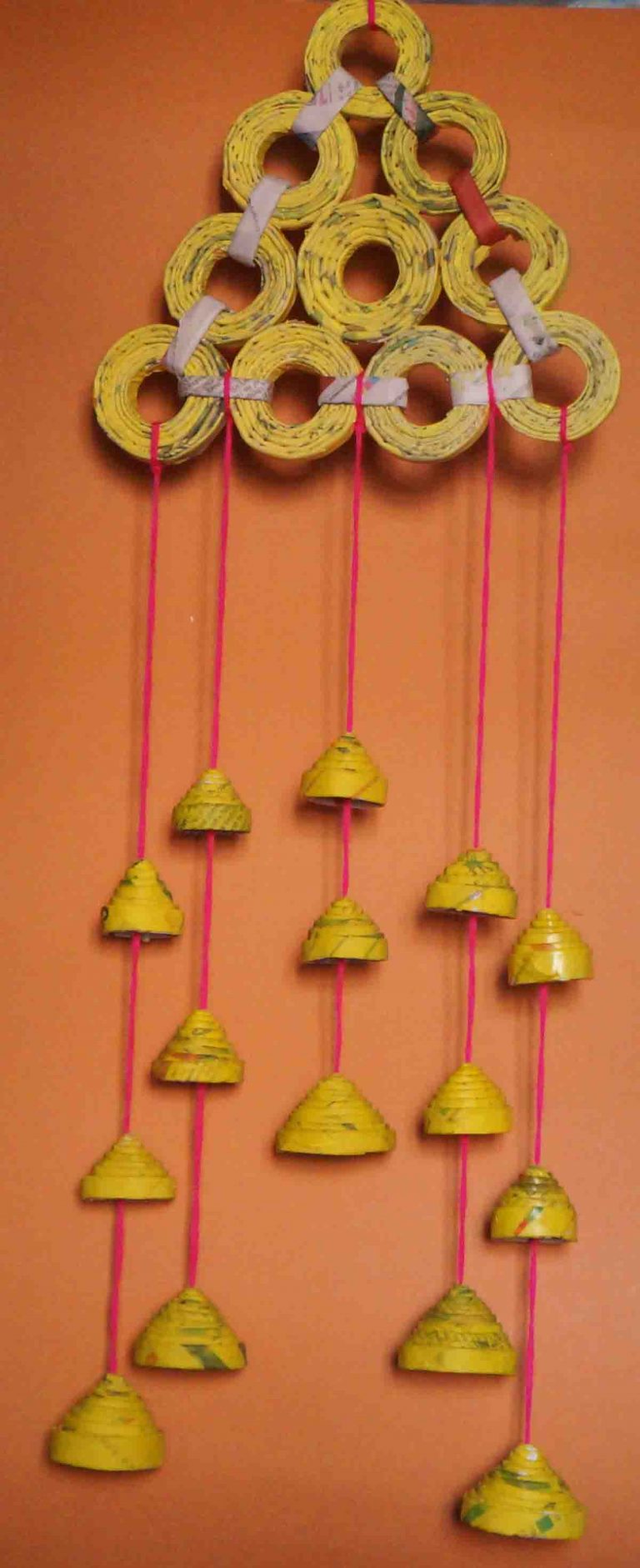 Recycled Newspaper Wall Hangers Recycled Newspaper Crafts