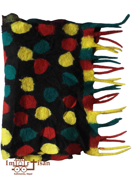 19 micron felt scarf-hand-felted-in-nepal-patchwork