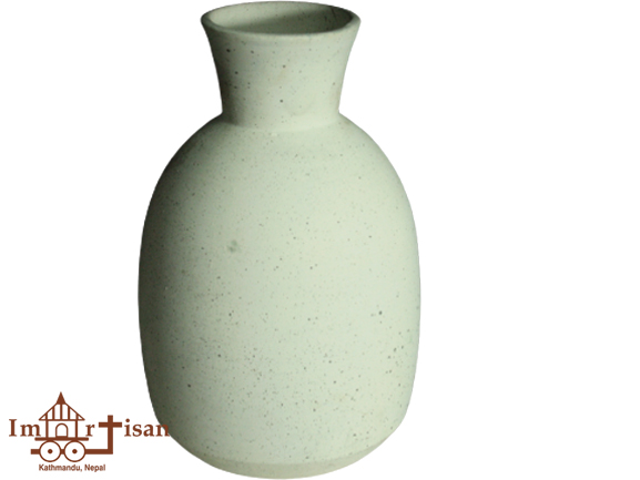Ceramics Teracotta Flat Vase