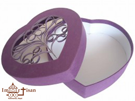 lokta-paper-ornament-box-heart-shape