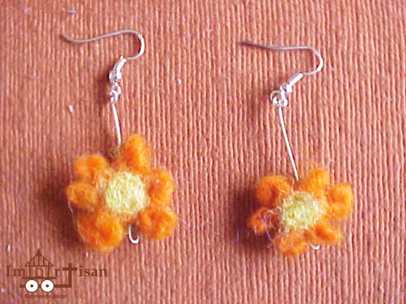 felt-earrings-flower