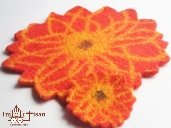 felt-placemat-teacoaster-sunflower