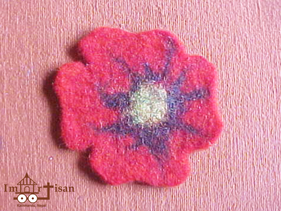 felt-poppy-red-tea-coaster